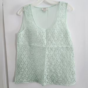 Loft Sheer Tank Top Size Small